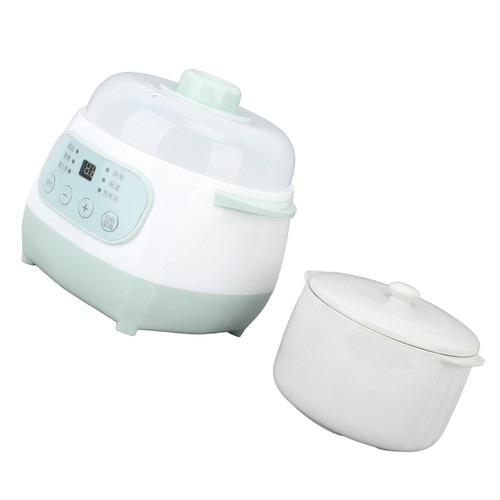 200W 1L Slow Cooker With Ceramic Interior Pot Timing Green Uniform Heating El - Picture 8 of 12