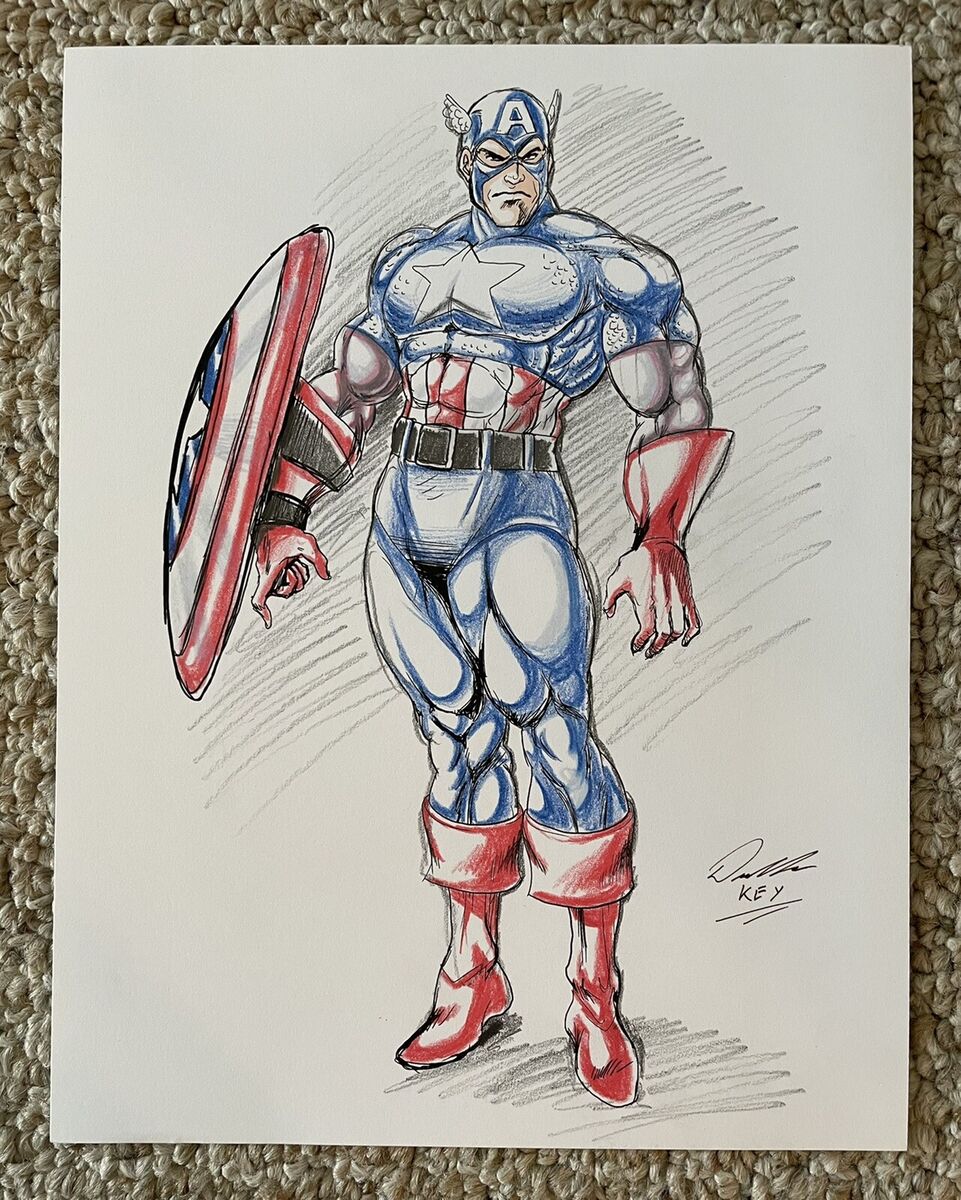 How to Draw Captain America (Mini)-saigonsouth.com.vn
