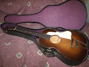Vintage ca 1940 Richter parlor guitar  Cool Harmony-built VG