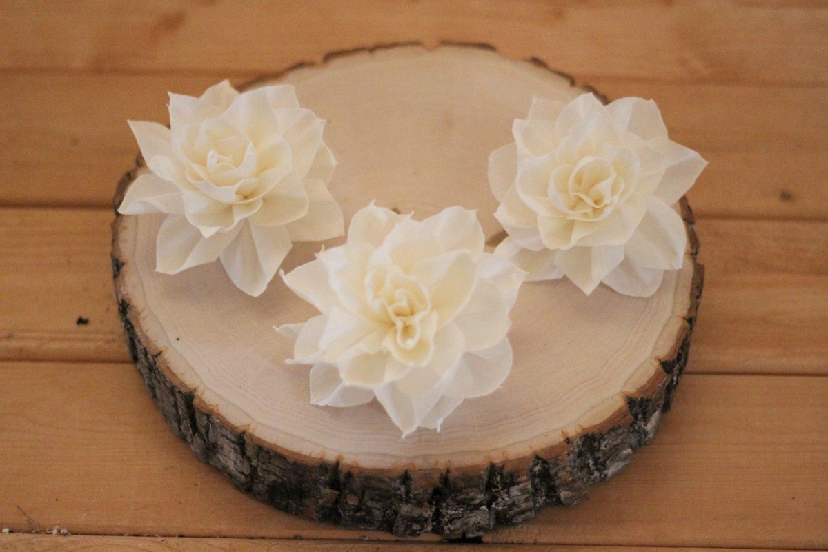 Sola Wood Tiger Lily Flowers 3.5