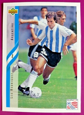 RODRIGUEZ,ARGENTINA-N.197-WORLD CUP USA 94 COLLECTIBLE CARD DELLA UPPER D.E.C.K.
