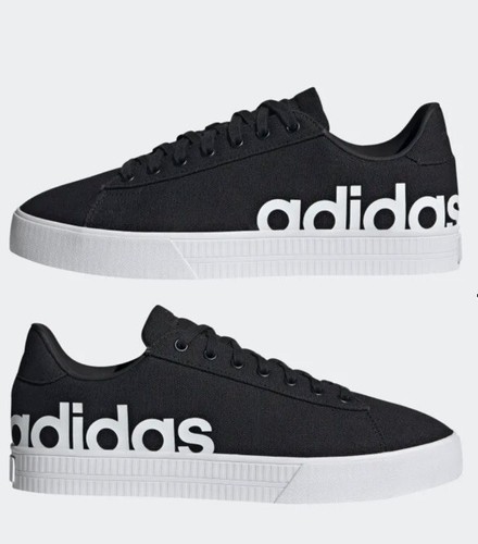 Men Adidas DAILY 3.0 LTS Lifestyle Skate Shoes Sneakers Black/White H01228  | eBay