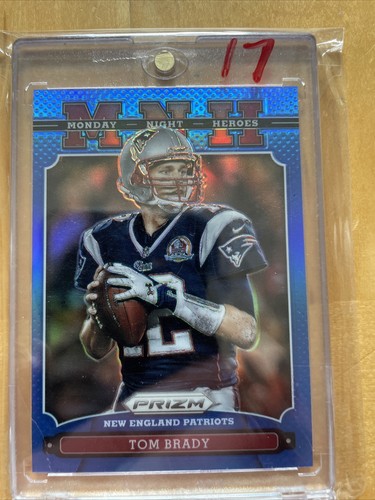 Tom Brady [Blue Pulsar] #22 2013 Panini Prizm Monday Night Heroes card