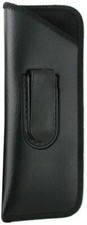 Mens Slim Half-Clip Case in Black Eyeglass Case