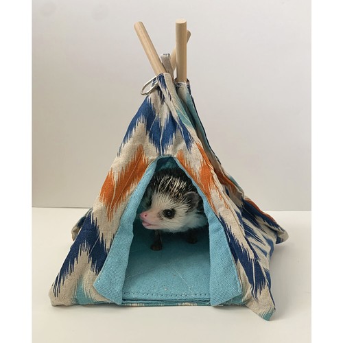 Tienda de tipi (mediana) - cama acogedora - planeador de azúcar, hámster, Degu, chinchilla, ratón - Imagen 8 de 10