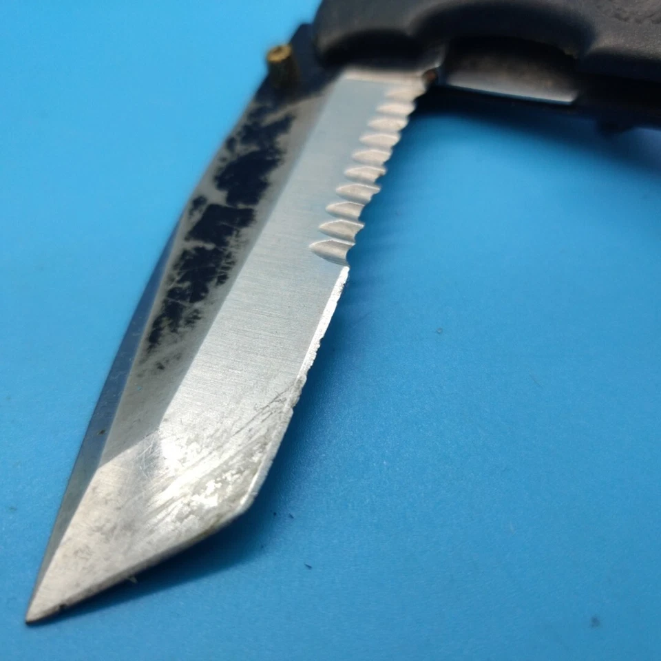 Browning Model 606 Barracuda Serrated Tanto Pocket Knife Seki Japan LOOSE - Image 3 of 4