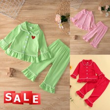 Children Kid Girls Boys Cotton Pajamas Pyjamas Kids Sleepwear Sets Nightwear