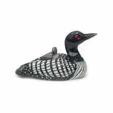 Northern Rose - Loon with Chick Home Decor Bi...
