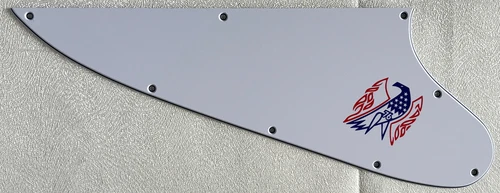 Custom For Gibson Firebird Color "Logo" Style Guitar Pickguard 3-Ply White