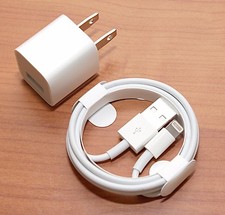 Apple iPhone 12 11 PRO MAX X XS XR PLUS Wall Charger Cable GENUINE NEW