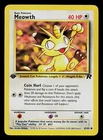 Pokemon Card - Meowth 1st Edition Team Rocket 62/82 Common