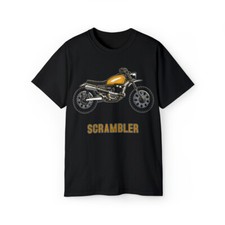 Unisex Ultra Cotton Tee Motorcycle Scrambler Style Two Wheels For Bikers Casual