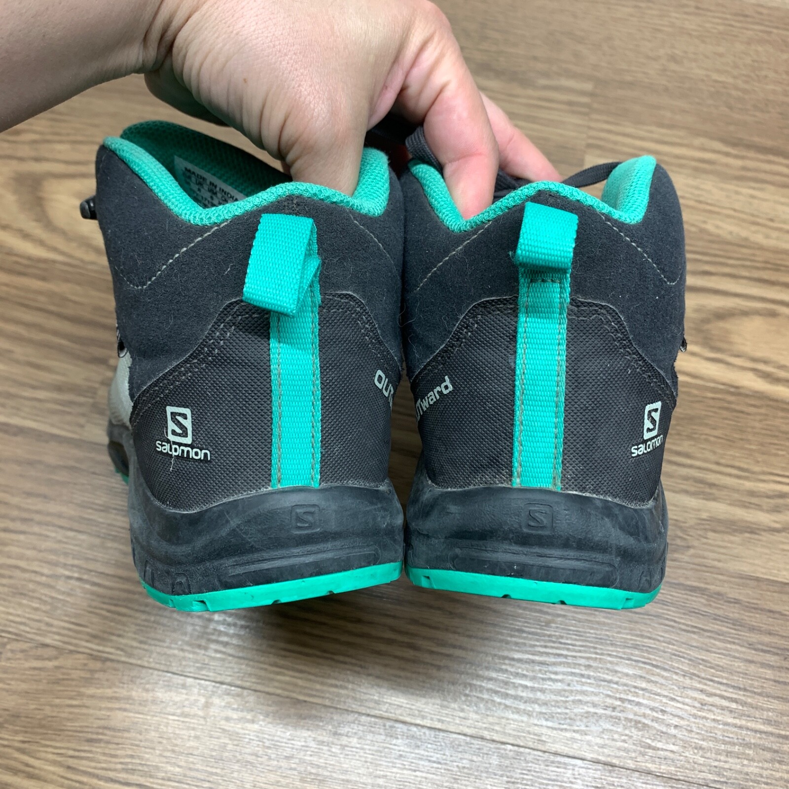 Salomon Outward impermeabile grigio nero verde giovani taglia US bambini 6 donne 7