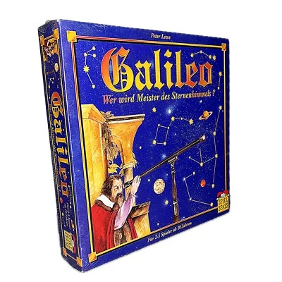 Neu Galileo Spiel 2001 Peter Lewe Astronomie Sternen Himmel Brettspiel rare - Bild 1 von 4