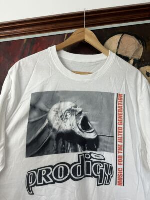 The Prodigy Band Tee White Keith Flint Black Unisex Print Tshirt S-5XL KH14478