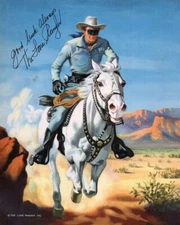 The Lone Ranger Good Luck Always vintage illustration 24x36 inch poster