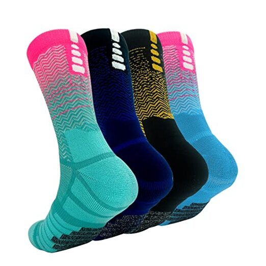 Athletic Crew Socks Performance Thick Cushioned Sport 6-12 Basketball Socks -H-image