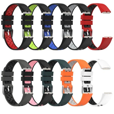 For Fitbit Luxe Smart Watch Breathable Soft Silicone Sports Bracelet Band Strap