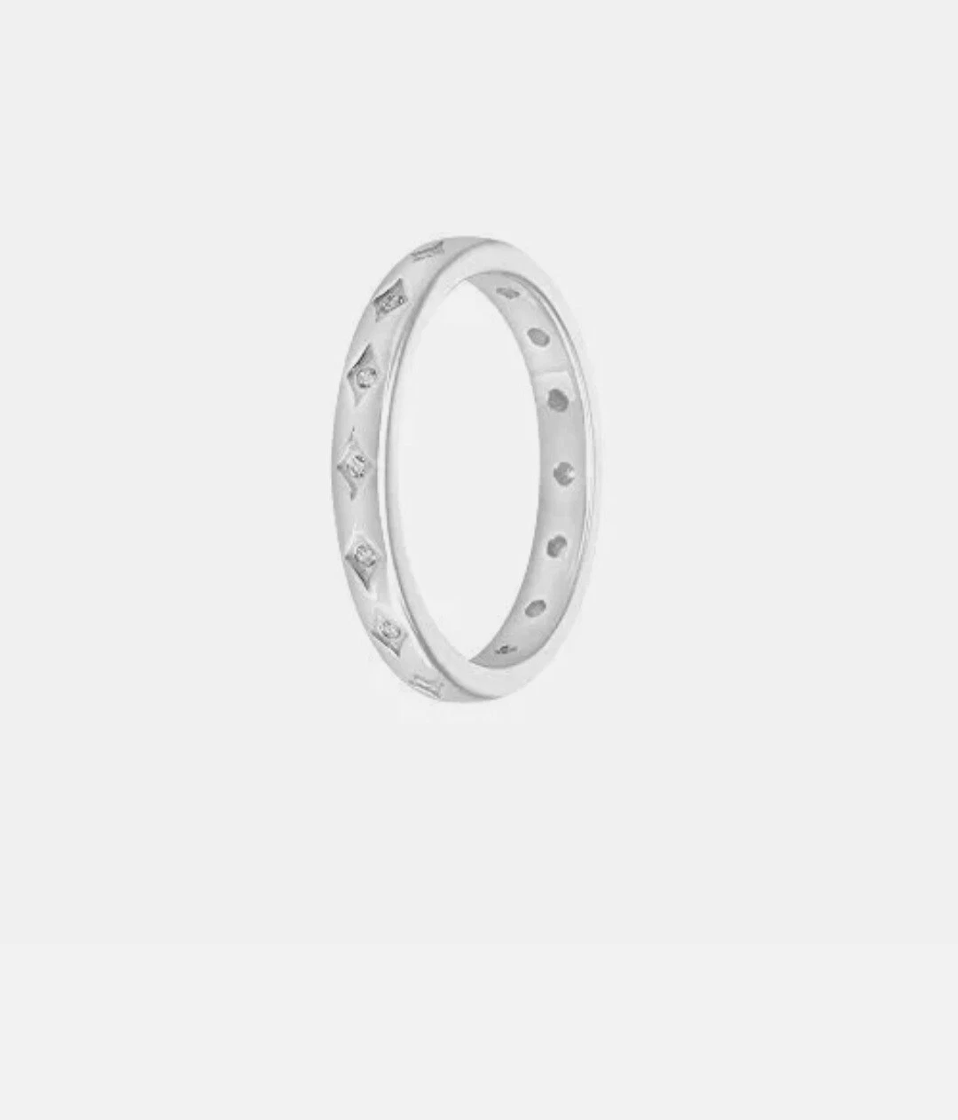 Autentico Anello Chamilia Occhi Stellati Taglia 7 con Zirconi Swarovski