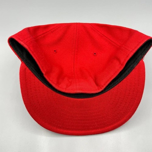 Air Jordan Mütze Herren 7 3/8 rot bestickt Logo Jumpman nicht verstellbar Kappe - Bild 6 von 8