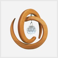Harmony Objekt Helix Naturholzobjekt Fensterschmuck HäNger Mit Glaskristall