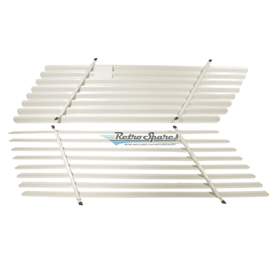 WHITE VENETIAN BLIND AUTO SHADE FOR HOLDEN HQ HJ HX HZ WAGON SIDE PAIR JUN 19