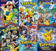 USA Version English Dubbed POKEMON SERIES Sea 1-25  21 Movies DVD All Region