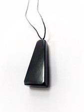 Pendant shungite Trapezoid EMF protection C60 fullerenes made in Karelia