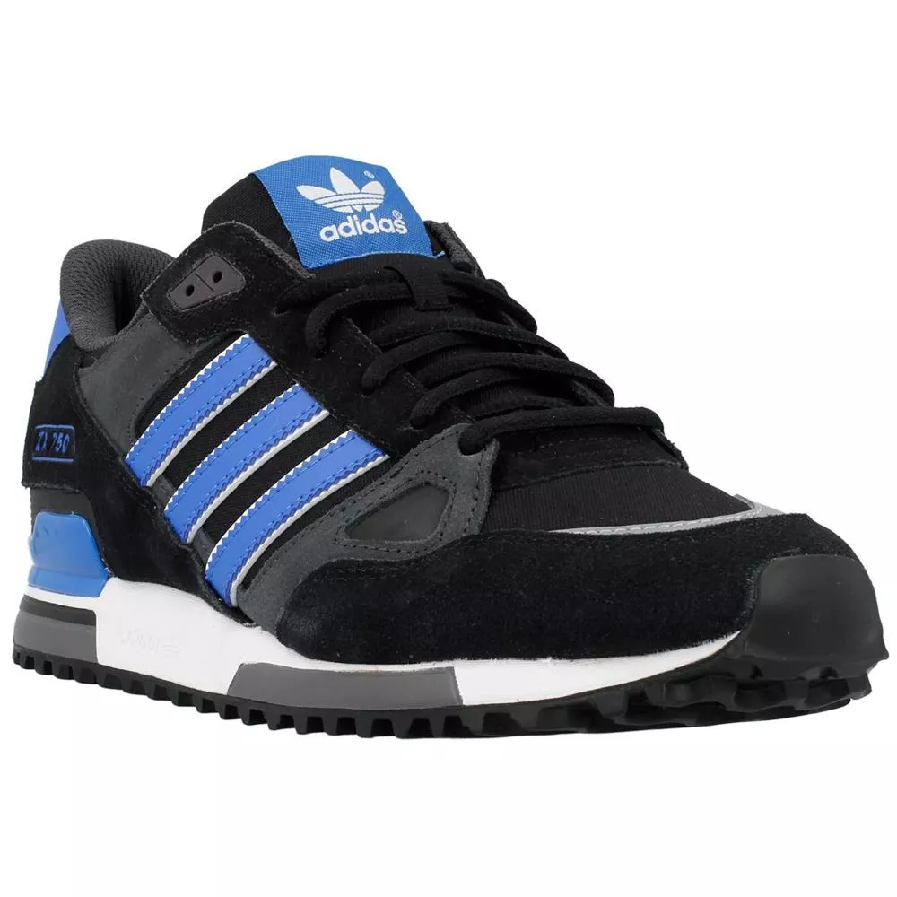 Adidas Mens Originals Classic Trainers Suede Sneakers Black ZX750
