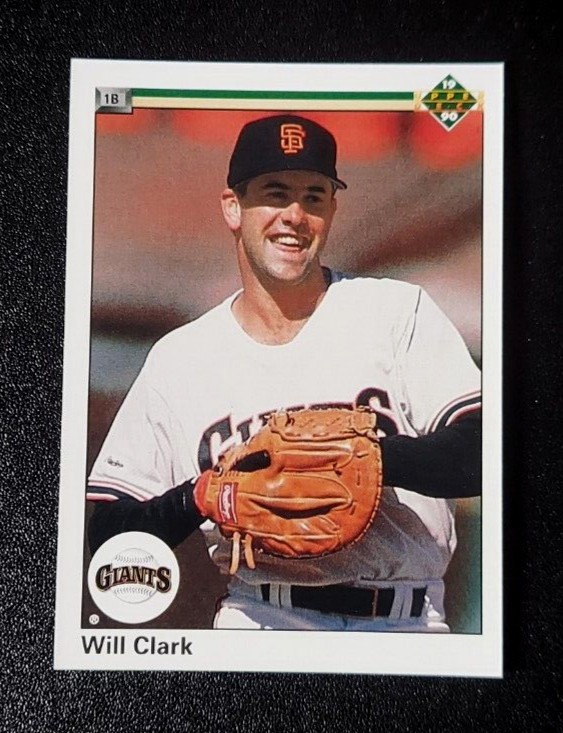 1990 Upper Deck Baseball #556 WILL CLARK 89 90 San Francisco Giants FREE SHIP