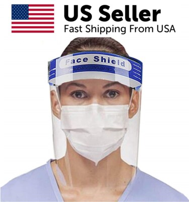 5PCS Safety Full Face Shield Protection Face Cover Mask Fast Shipment US Seller 