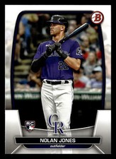 Nolan Jones 2023 Bowman #74 Colorado Rockies ROOKIE Free Shipping