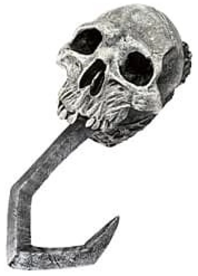 Latex Skull Pirate Hook Hand Buccaneer Costume Accessory - Image 2 of 2