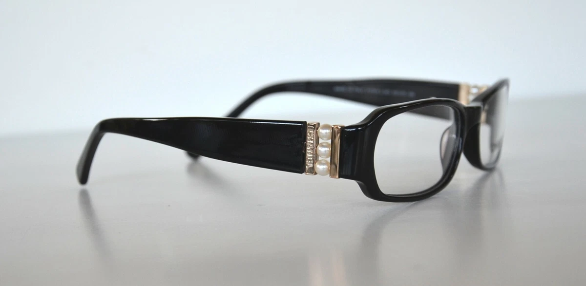 Vintage Chanel Eyeglasses -NOS -Collection Perle, 3178-H, col. 501,Black &  Pearl