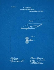 Cold Rolling Sheet Metal Patent Print Blueprint
