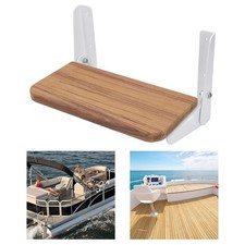 Poggiapiedi pedana pieghevole in legno di teak per casco barca con supporto in l