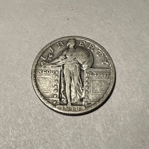 1918 Standing Liberty Quarter "F/XF"