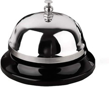 Call Bell 3.3 Inch Diameter with Metal Anti-Rust Construction, Ringing, Desk Bel
