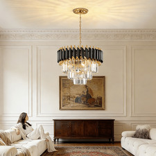 Crystal Ceiling Light Modern Chandelier Lighting Lamp Fixture for Living Room