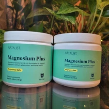 Magnesium Plus Calcium D3 Powder Drink Mix Sleep Aid Calming Muscle Immune 2 PK