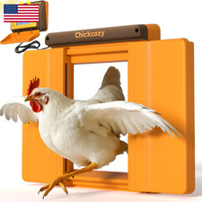 Chickcozy Solar-Powered Automatic Chicken Coop Door Dual Motor Chicken Coop