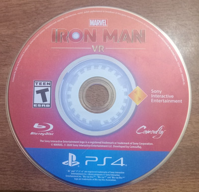 Marvel Iron Man game VR Standard Edition Sony PS4 No booklet(2020) Used tested