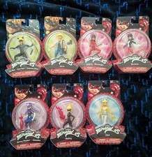 Lote de figuras de acción Miraculous Ladybug CHLOE ANTIBUG STORMY CAT BANDAI ZAG 2016