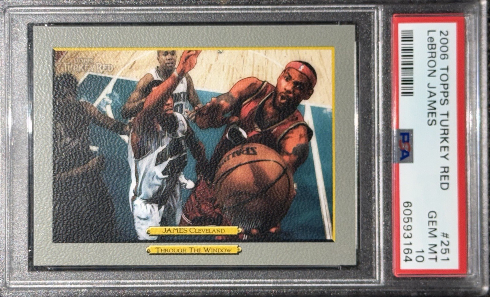 Low Pop!🔥 2006 LeBron James TOPPS TURKEY RED #2 PSA 10 💎  prizm Lakers fleer view 2