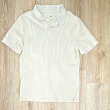 Goodfellow  Co Beige Short Sleeve Regular Fit Polo Shirt Men's Size M