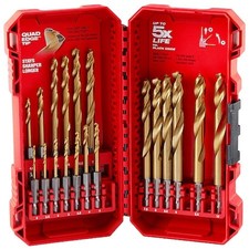 Milwaukee Tool 48-89-4860 19 Pc. Shockwave Impact Duty Red Helix Titanium