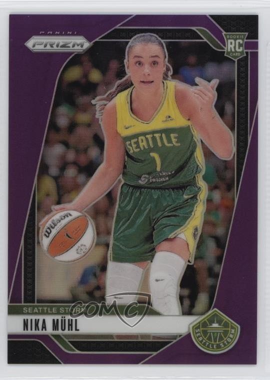 2024 Panini Prizm WNBA Purple Prizm 96/149 Nika Muhl #75 Rookie RC 1o52