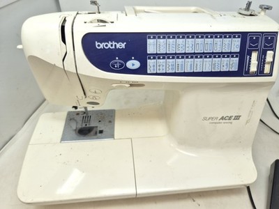 Brother Super Ace 3 Computer Nähmaschine mit Koffer und Pedal
