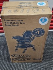 NEW Graco EveryStep Slim 6-in-1 High Chair Misty Fashion Convertible Step Stool