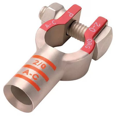 Eco-Max 058428-1 Battery Terminal, Straight, 4/0 Ga, Ylw, Pk5